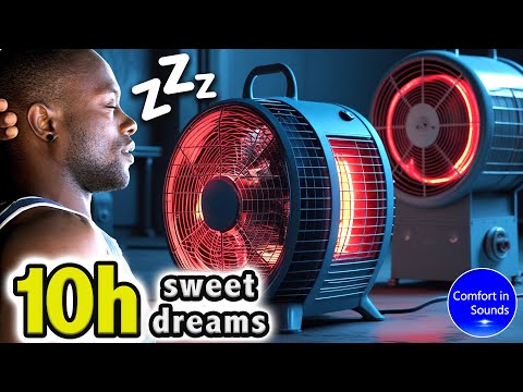 Soothing Heater & Gas Heater Sounds to HELP you FALL ASLEEP - White Noise, Dark Screen, 2025