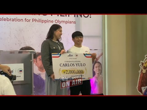 Caloy Yulo nakakuha ng P2M, Nesthy Petecio P300k mula sa Aice Philippines sa pagkapanalo sa Olympics