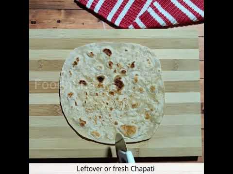 Leftover chapati snack | Easy to make & Tasty to eat | Roti Cone |