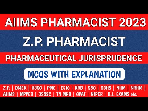 Pharmacist exam preparation | AIIMS Pharmacist exam preparation | Pharmaceutical jurisprudence mcqs