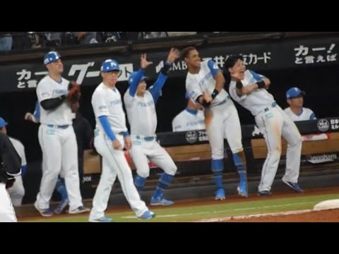 10/14 水野選手　逆転のタイムリー！ベンチの様子！