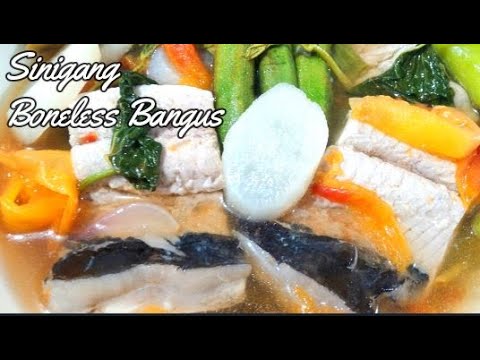 Sinigang Boneless Bangus (How to cook sinigang na bangus/ Filipino Recipe)