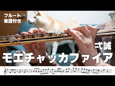 【#フルート】モエチャッカファイア / 弌誠　楽譜付き【演奏してみた】#flute