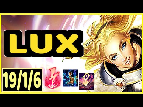 LUX VS KAI'SA - 19/1/6 KDA MID GAMEPLAY