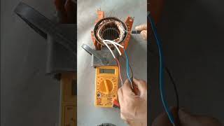 0.5 Hp tullu pump motor winding check multimeter/water pump motor winding check multimeter/shorts