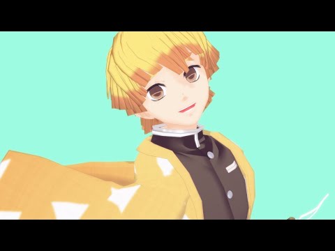 【#鬼滅のMMD】善逸のうさぎダンス🐇【Demon Slayer】