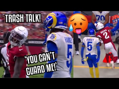 When ‘Hollywood’ Brown MET Jalen Ramsey 😳 (WR vs CB) Rams Vs Cardinals 2022 highlights