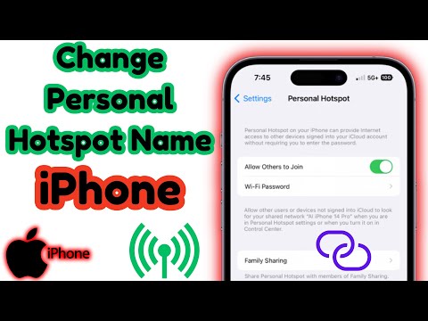 How to Change Hotspot Name on iPhone | Change iPhone Personal Hotspot Name