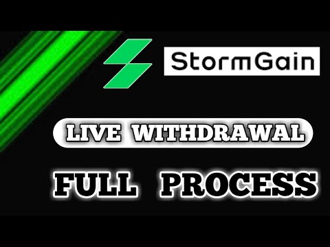 Live Withdrawal Process of Stormgain || Trusted Bitcoin Minning App ||