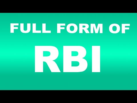 Full Form of RBI | What is RBI Full Form | RBI Abbreviation