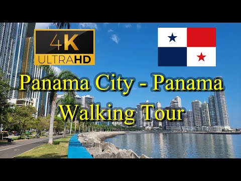 🇵🇦【4K 60fps】WALK - Panama City ~ walking Tour - Panama