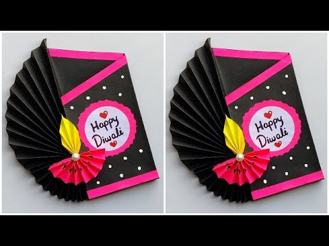 DIY Diwali Greeting card 2023 / Handmade Diwali card making / How to make beautiful Diwali card