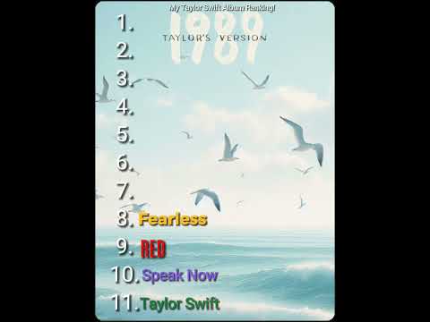 My fav Taylor Swift albums (Updated)  #taylorswift #albums #TTDP #subscribe