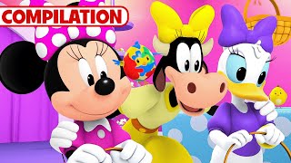 The MEGA Minnie's Bow-Toons 🎀 Compilation | 2 Hour Compilation | Party Palace Pals | @disneyjr