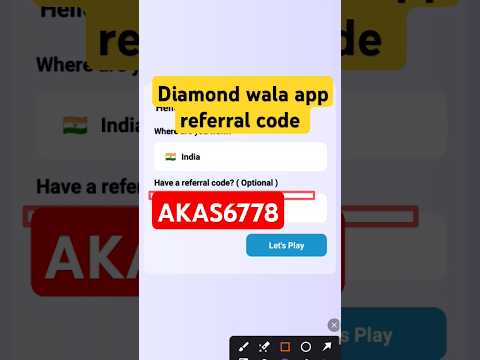 Diamond wala app referral code | diamond wala refer code