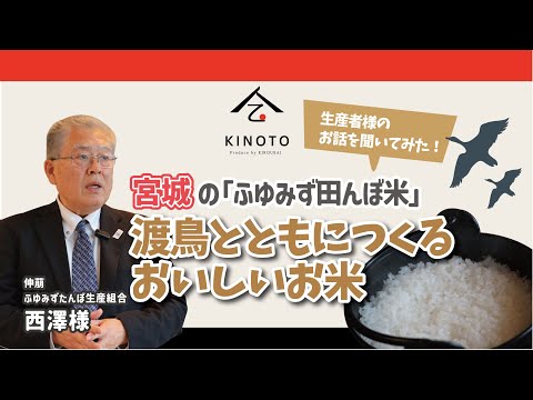 ふゆみず田んぼ米 西澤様『渡鳥とともにつくるおいしいお米』【KINOTO CAFE】