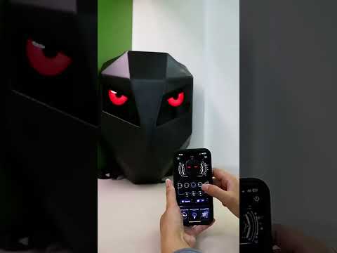 How to use LED eye backpack | 3D LED Light Motorbike Bag Smart Screen Display #shorts