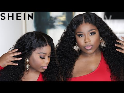 $100 Wig from SHEIN?! | NO WORK NEEDED | 13x4 Curly Lace Wig Tutorial | #SheinWigs