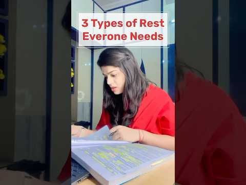 3 type of Rest - Everone Needs 🧐Solution of Overthinking 🤯 #rest #mentalpeace #ca #cs #cma #upsc🎯