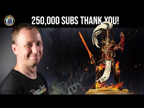 Duncan paints THE AVATAR OF KHAINE | 250,000 Subs Celebration | Duncan Rhodes