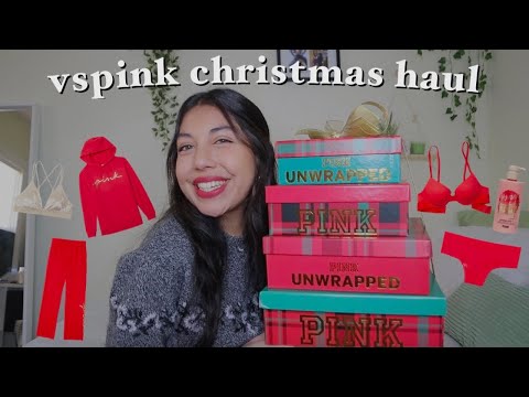 what VSPINK sent me for christmas!! | VSPINK clothing haul 2021