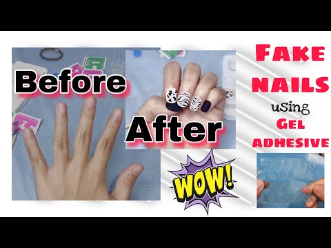 EASY TO USE, EASY TO APPLY NAIL GEL ADHESIVE || FAKE NAILS || NO GLUE NEEDED