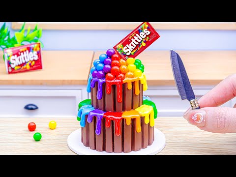 Beautiful Miniature Colorful Cake 🌈 Best of Amazing Miniature Rainbow Cake by Lotus Cakes