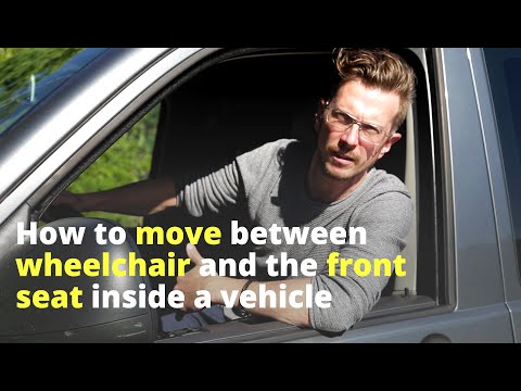 How to transfer from wheelchair to driver's seat, inside a van