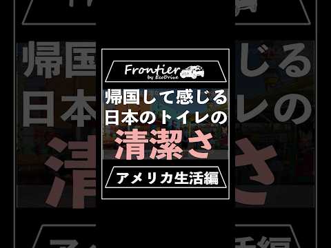 帰国して感じる日本のトイレの清潔さ【アメリカ生活編】