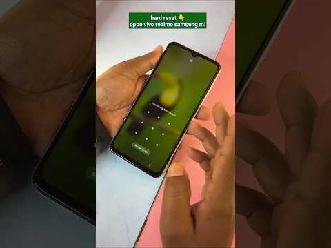 How to factory reset samsung oppo vivo realme poco mi by pattern lock remove #shorts