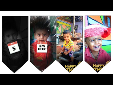 New Reels Trending BGM hbd Video Editing in Alight Motion video editing Kids Birthday Instagram