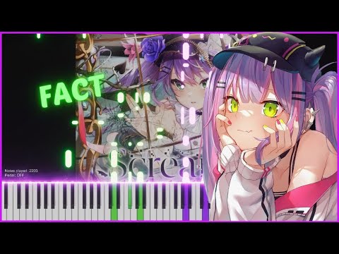 「FACT」Tokoyami Towa Original Song - Hololive Piano Cover【ホロライブ常闇トワ】ピアノ