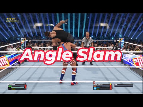 Kurt Angle Slam | Ankle Lock | WWE2K24 | Neon Nights Gamer