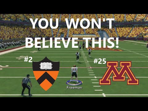 YOU WON'T BELIEVE THIS PLAY! Princeton Dynasty NCAA Football 14 Teambuilder Dynasty S7E3