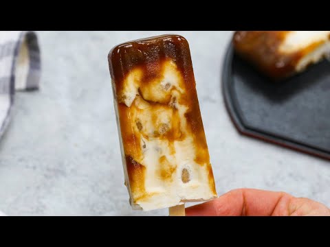 Boba Ice Cream Bars (Brown Sugar Boba Popsicles)