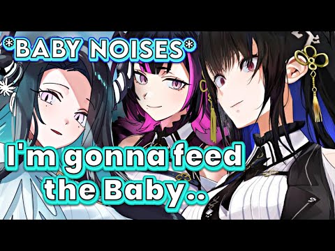 Malpha's baby appears when Nerissa streams with her sisters and... [HololiveEN]