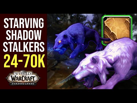 Shadowlands Starving Shadowstalkers Skinning Guide | Desolate Leather and Callous Hide Farming