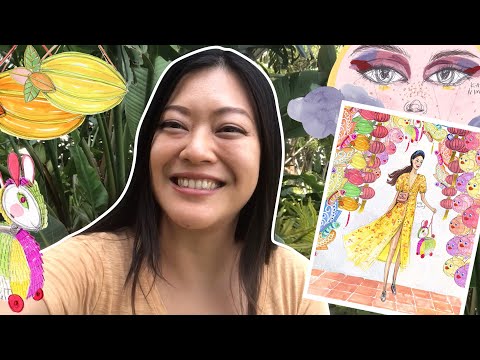 Paint With Me | Mid-Autumn | Hong Kong Fashion Illustrator Kitty N. Wong