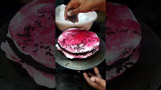 Black Forest Cool Cake Recipe |1 kg 800 Rupees| Cool Cake Lovers #shorts #foodie #telugu #streetfood