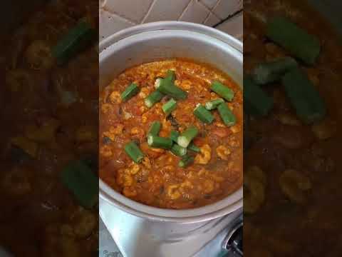 Bendakay Pachi Royyalu Curry #food #indianreci #food #cooking #recipe #bendaky pachi royyalu #reels