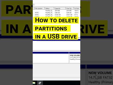 How to combine two partitions of one hard disk, SSD or USB drive into one #shorts #short #shortvideo