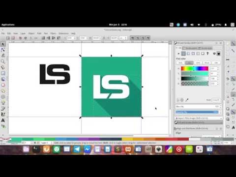 Create Flat Design Icons With Long Shadow Effect on Inkscape Vector Graphics Editor