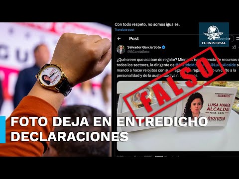 Publicación de Luisa María Alcalde de 2024 muestra polémico reloj con su rostro