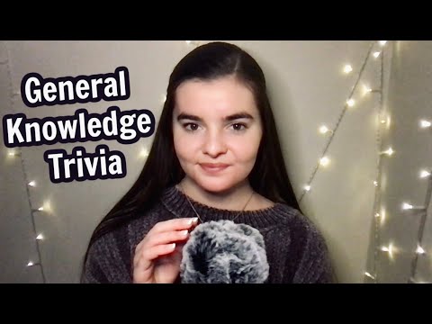 ASMR Whispering 60 General Knowledge Trivia Questions | Inaudible whispering, mic brushing