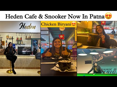 Patna के Boring Road में Best Chicken Biryani & 4 लाख के Machine वाली Coffee😍| Heden Cafe Explore |