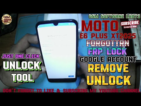 Moto E6 Plus FRP Bypass|Moto E6 Plus FRP Remove Unlock Tool|Moto E6 Plus Ka FRP Lock Kaise Tode