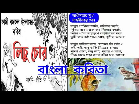 কবিতা লিচু চোর ও স্বাধীনতার সুখ | বাচ্চাদের ছড়া কবিতা | bangla chora rhymes | poem | ছোটোদের কবিতা