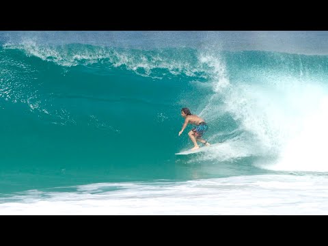 Crazy Sandbar On A SofTech Surfboard