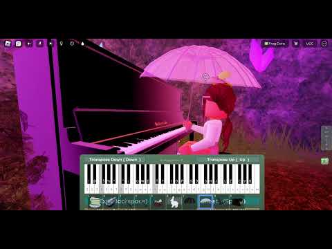 my attempt at trying to play At this festival bathed in twilight ost in roblox