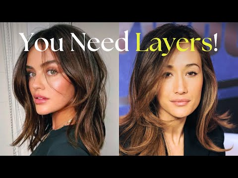 Get Layered Hair if you have THESE features!  Benefits of Layers on your Facial Proportions